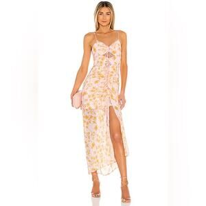 Significant Other Angelina Dress in Pineapple Palm Size 6 Cut Out EUC